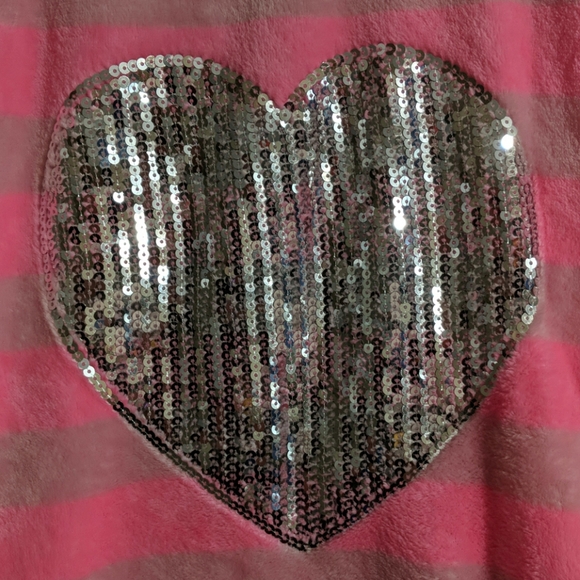 💥HP💥 SPARKLE heart plush robe One Size - Picture 3 of 5